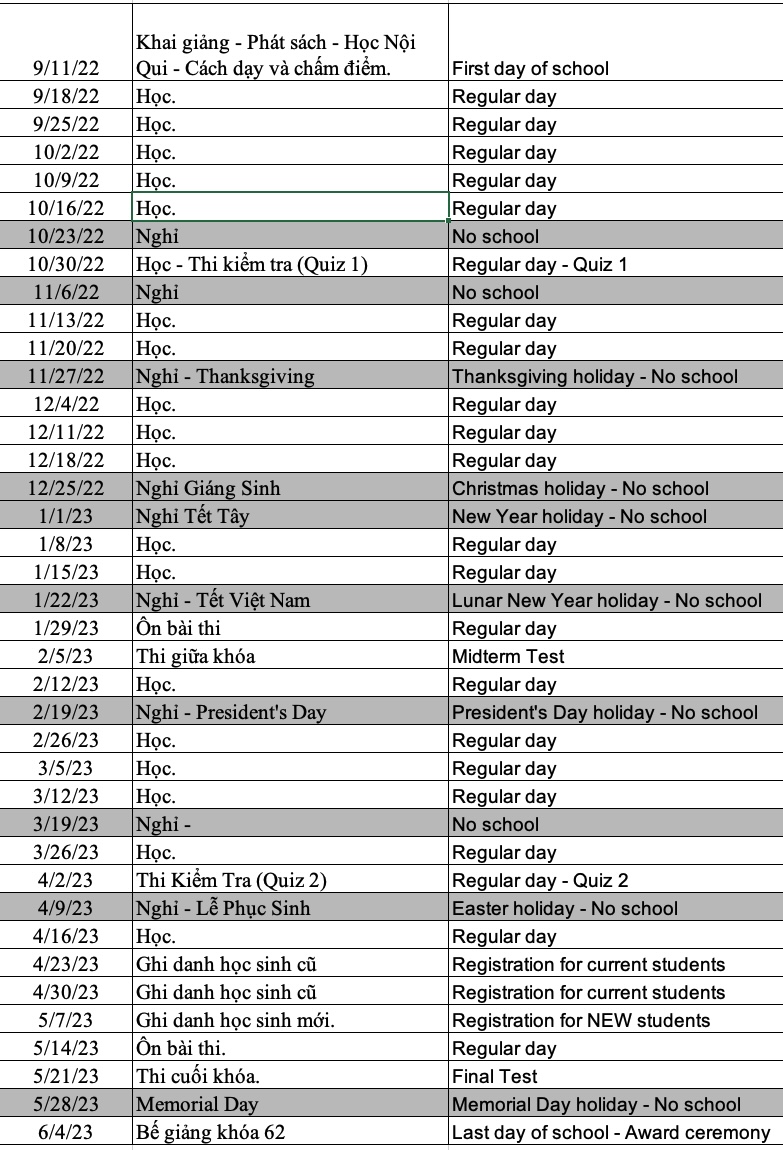 Calendar